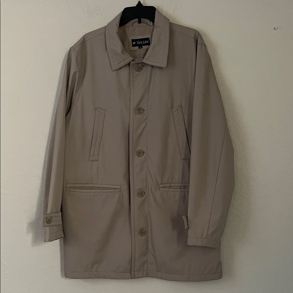 Wilson Leather M Julian Men’s Jacket Blazer Tan/Light Brown Buttons Collared XL